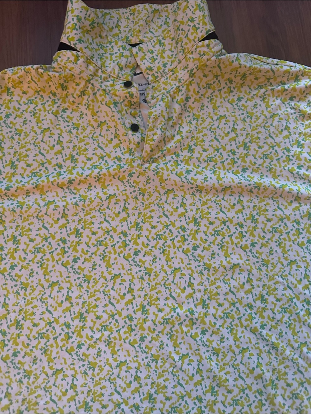 Nike Golf Tour Polo Shirt Top Micro Camo Green Dri-Fit DV7808 Men's Size XXL - Picture 2 of 7